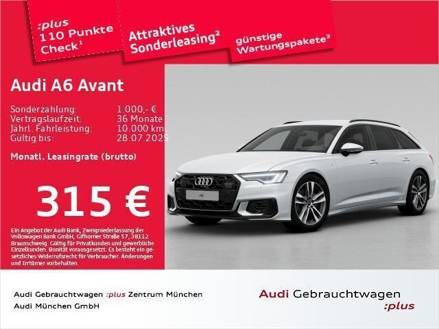Gebraucht Audi A6 S-Line 204 PS (150 kW) 2024 Gletscherweiß metallic Kombi