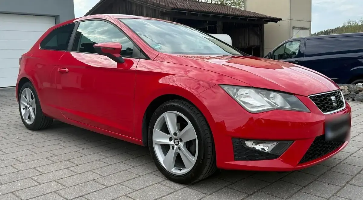Usata Seat Leon FR 122 CV (89 kW) 2013 Rosso Coupé