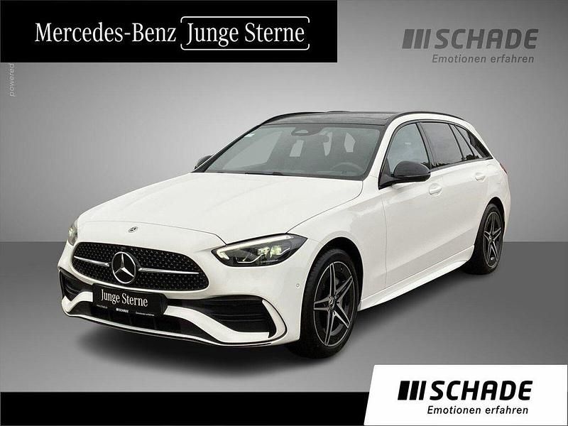 Weiß Gebraucht 2024 Mercedes C300e AMG line Limousine | 43.950 € (Fairer Preis) - Bild 1/4
