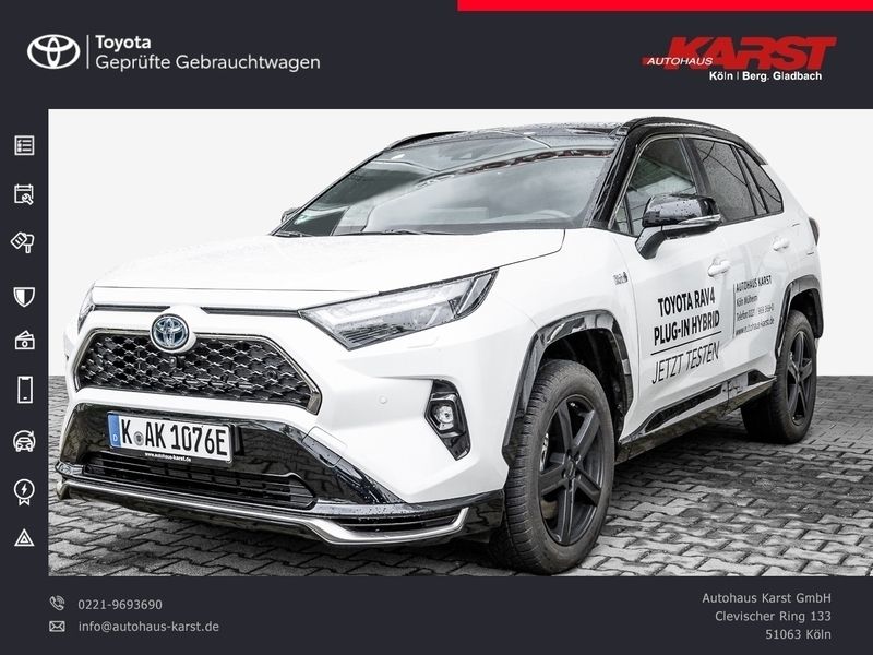 Weiß/schwarz bi color Gebraucht 2023 Toyota RAV4 Hybrid Style SUV | 53.855 € - Bild 1/4