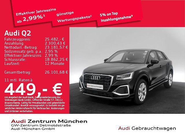 Gebraucht Audi Q2 Advanced 150 PS (110 kW) 2023 Brillantschwarz SUV