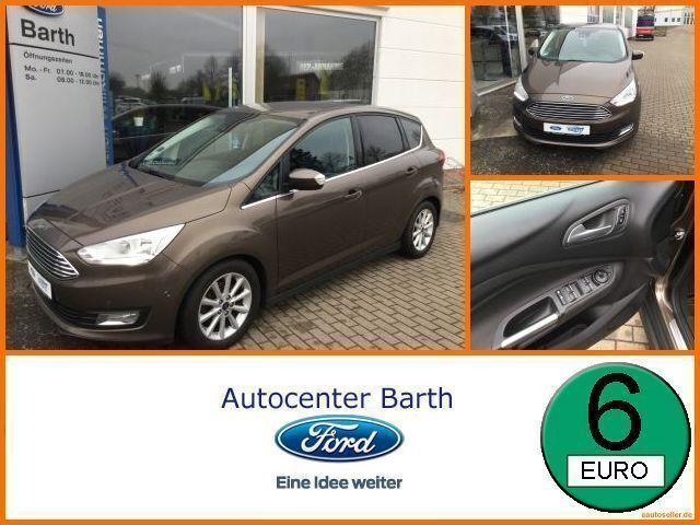 Braun Gebraucht 2016 Ford C-MAX Titanium Van / Kleinbus | 11.390 € (Fairer Preis) - Bild 1/4