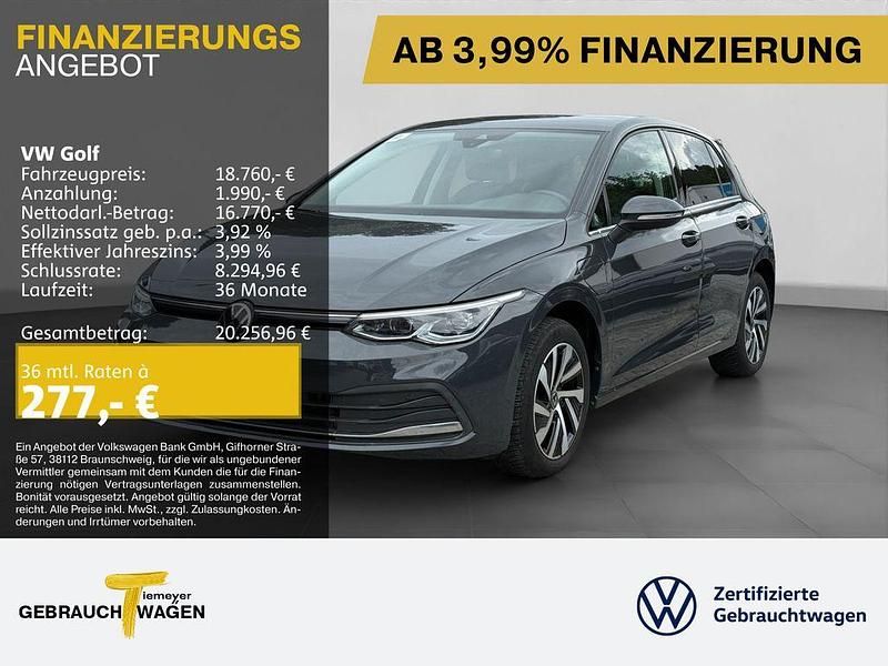 Grau Gebraucht 2021 VW Golf VIII Style Limousine | 18.760 € (Guter Preis) - Bild 1/4