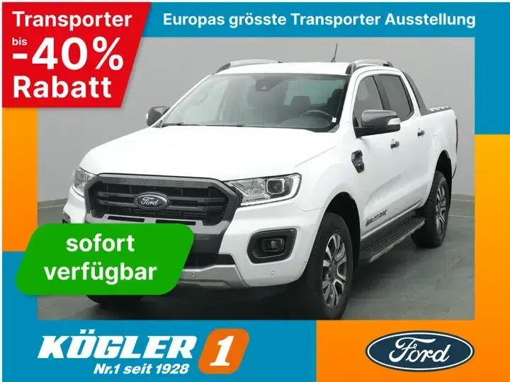 Weiß Gebraucht 2021 Ford Ranger Wildtrack Abholung | 33.970 € (Fairer Preis) - Bild 1/4