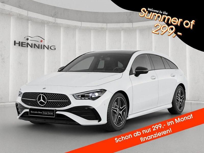 Weiß Gebraucht 2024 Mercedes CLA200 Shooting Brake AMG Kombi | 36.480 € (Teuer) - Bild 1/4