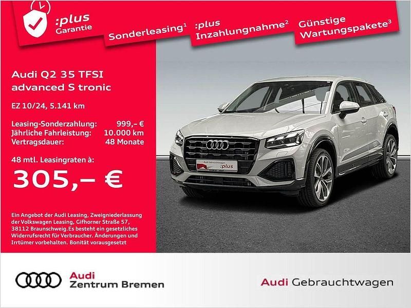 Tausilber metallic Gebraucht 2024 Audi Q2 Advanced Plus SUV | 32.350 € (Teuer) - Bild 1/4