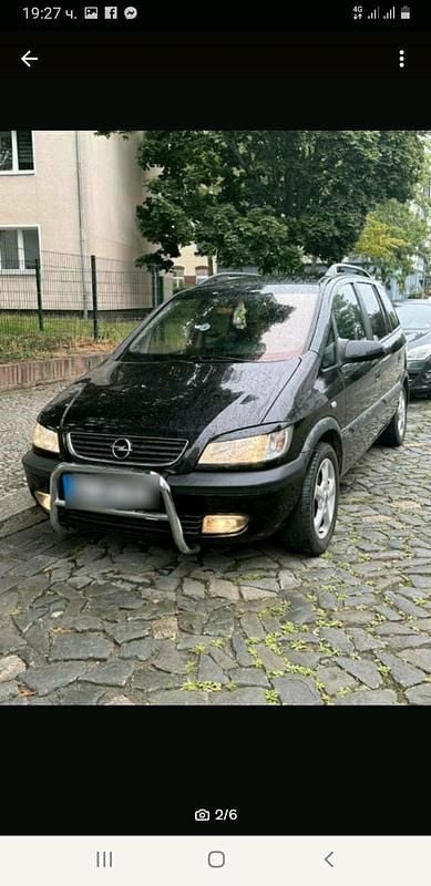 Schwarz Gebraucht 2002 Opel Zafira Van / Kleinbus | 1.450 € (Fairer Preis) - Bild 1/4