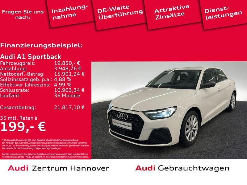 Gebraucht Audi A1 Sportback Advanced 95 PS (69 kW) 2023 B4 cortinaweiß Kleinwagen