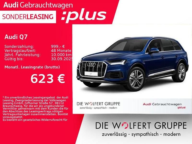 Navarrablau metallic Gebraucht 2023 Audi Q7 Ambiente SUV | 60.870 € (Guter Preis) - Bild 1/4