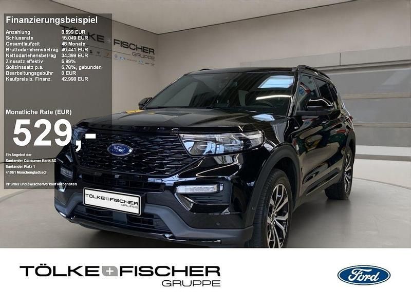Obsidian schwarz (metallic) Gebraucht 2021 Ford Explorer ST-Line SUV | 47.889 € (Fairer Preis) - Bild 1/4