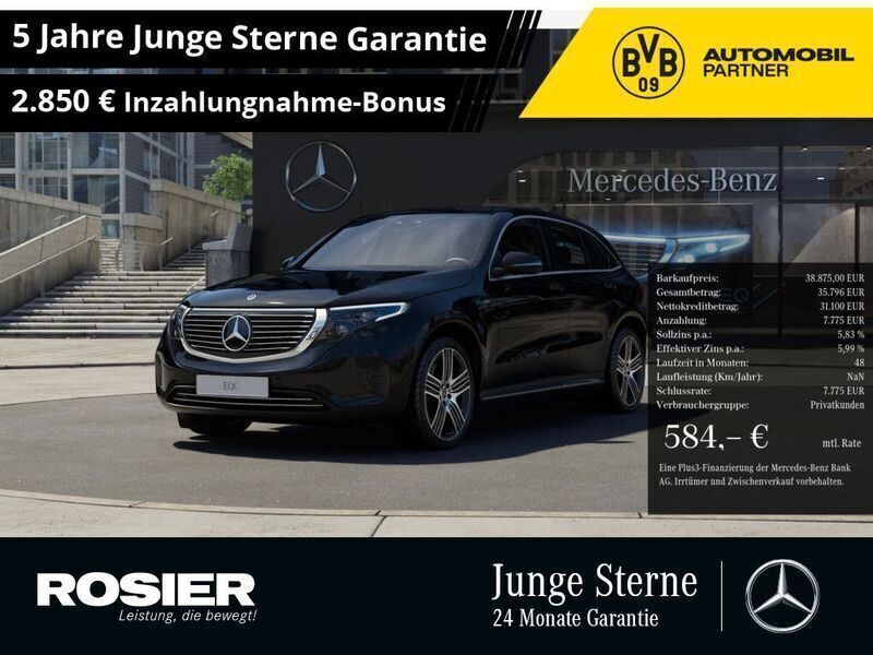 Schwarz Gebraucht 2022 Mercedes EQC400 SUV | 38.875 € (Fairer Preis) - Bild 1/4