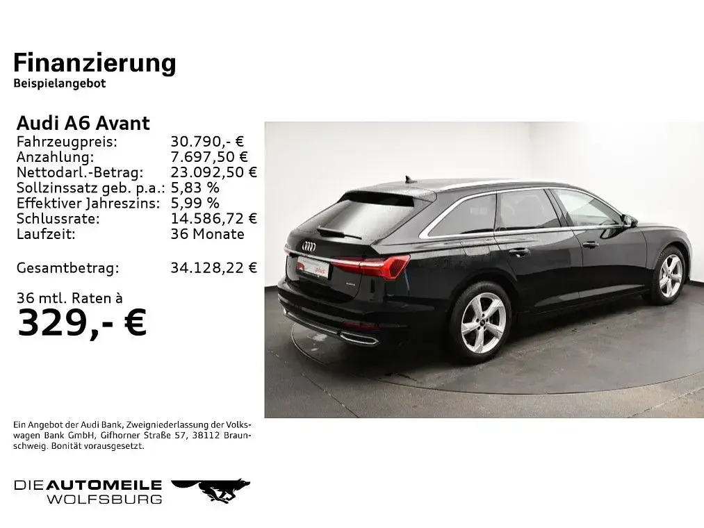 Gebraucht Audi A6 Sport 204 PS (150 kW) 2022 Brillantschwarz Kombi