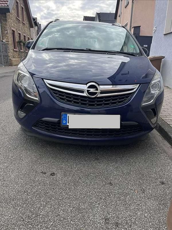 Blau Gebraucht 2012 Opel Zafira Tourer Edition Van / Kleinbus | 5.100 € (Superpreis) - Bild 1/4