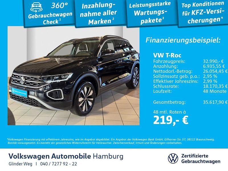 Schwarz Gebraucht 2025 VW T-Roc Goal SUV | 32.990 € (Fairer Preis) - Bild 1/3