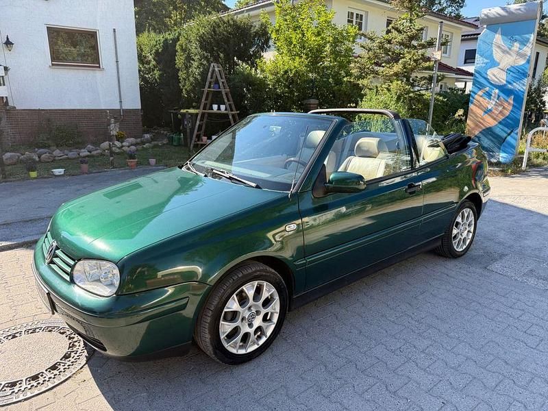 Grün Gebraucht 2000 VW Golf Cabriolet Cabrio | 1.050 € (Superpreis) - Bild 1/4