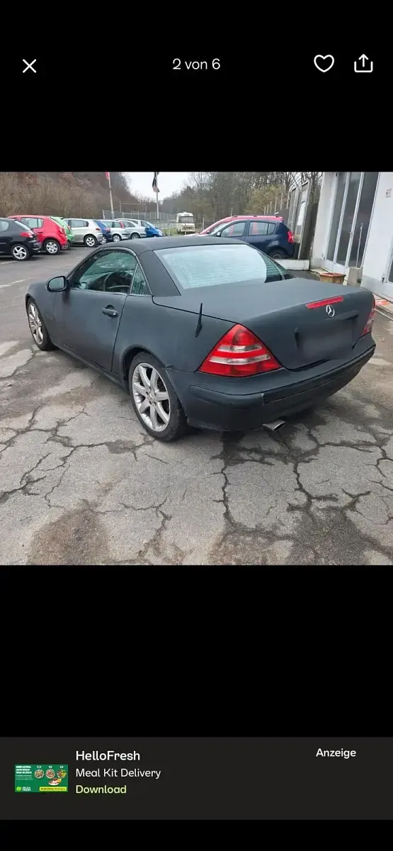 Gebraucht Mercedes SLK200 163 PS (119 kW) 2002 Schwarz Cabrio