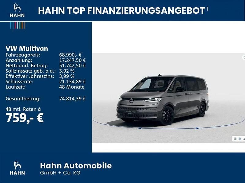 Ny VW Multivan 204 HK (150 kW) 2025 Grå MPV