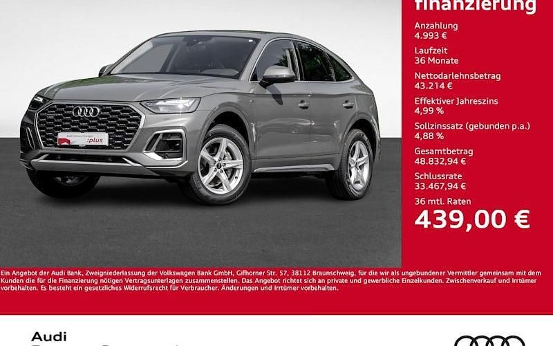 Grau Neu 2025 Audi Q5 Sportback S-Line SUV | 48.207 € - Bild 1/4