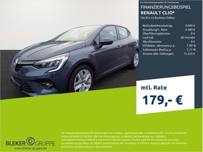 Kpn titaniumgrau Gebraucht 2022 Renault Clio V Business Kleinwagen | 13.480 € (Fairer Preis) - Bild 1/3