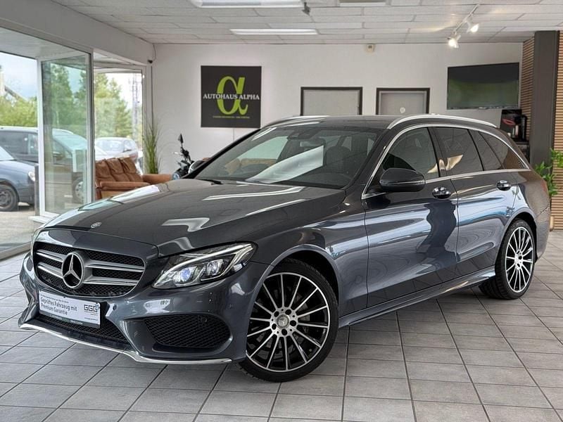 Grau Gebraucht 2016 Mercedes C220 AMG line Kombi | 17.490 € (Fairer Preis) - Bild 1/4