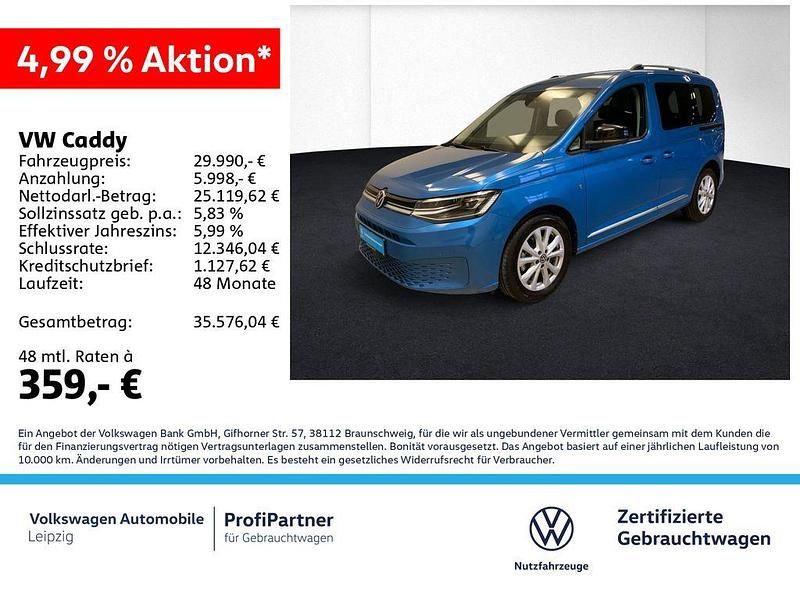 Gebraucht VW Caddy Style 116 PS (85 kW) 2024 Blau Van / Kleinbus