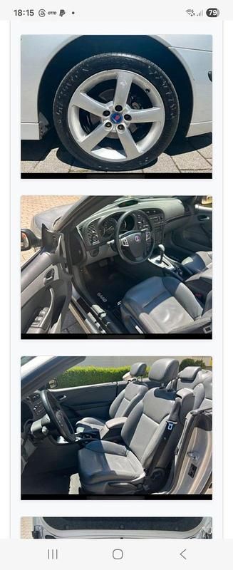 Occasion Saab 9-3 Cabriolet Vector 150 ch (110 kW) 2004 Argent Cabriolet