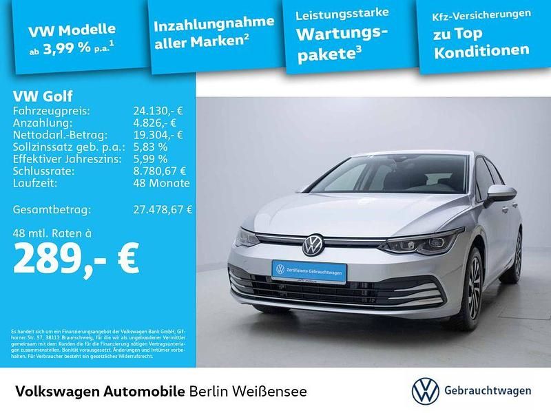 Silber Gebraucht 2023 VW Golf VIII Active Limousine | 24.130 € (Guter Preis) - Bild 1/4