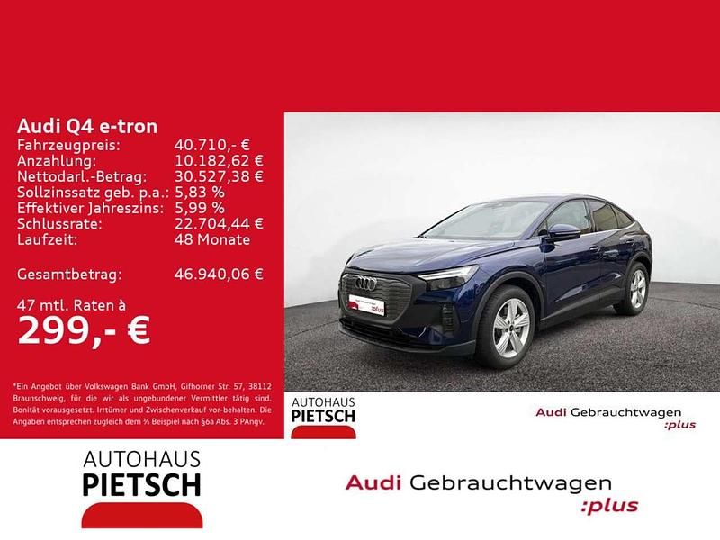 Gebraucht Audi Q4 e-tron 210 kW (286 PS) 2024 Navarrablau metallic SUV