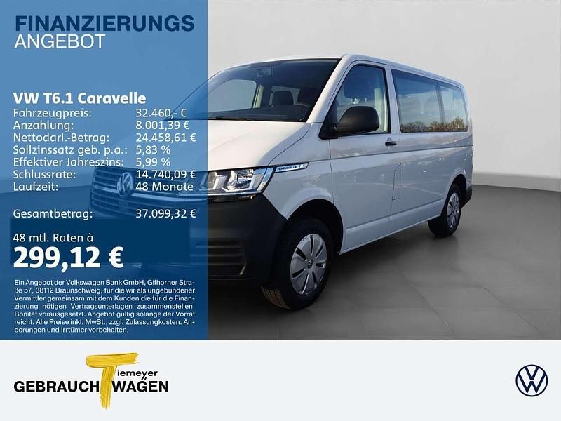 Weiß Gebraucht 2021 VW Caravelle Van / Kleinbus | 32.460 € (Fairer Preis) - Bild 1/2