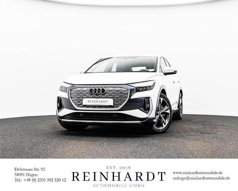Gletscherweiß metallic Gebraucht 2023 Audi Q4 Sportback e-tron S-Line SUV | 35.285 € (Superpreis) - Bild 1/3