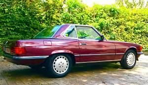 Rot Gebraucht 1986 Mercedes SL420 Cabrio | 42.900 € - Bild 1/4