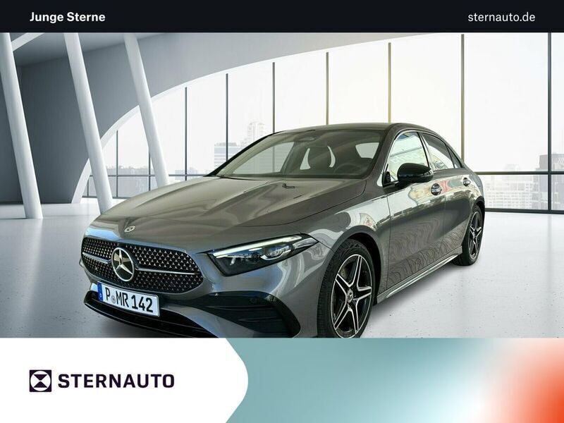 lack mountaingrau Gebraucht 2025 Mercedes A220 AMG line Limousine | 37.961 € (Guter Preis) - Bild 1/4