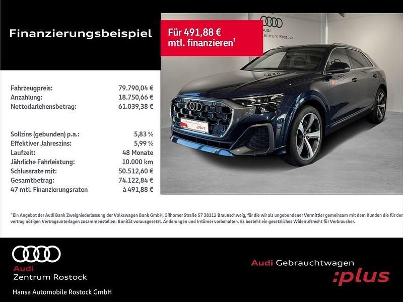 Gebraucht Audi Q8 Ambiente 286 PS (210 kW) 2024 Waitomoblau metallic SUV