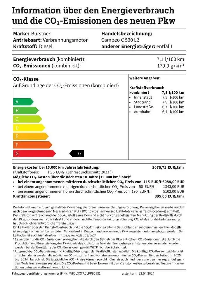 Gebraucht Ford Transit Custom 170 PS (125 kW) 2024 Magneticgrau Van / Kleinbus
