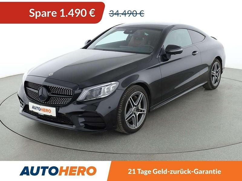Obsidianschwarz Gebraucht 2019 Mercedes C300 AMG line Coupé | 33.000 € (Guter Preis) - Bild 1/3
