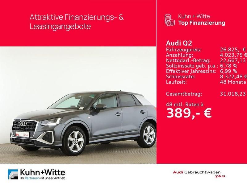 Daytonagrau perleffekt Gebraucht 2022 Audi Q2 Comfort SUV | 26.825 € (Teuer) - Bild 1/3