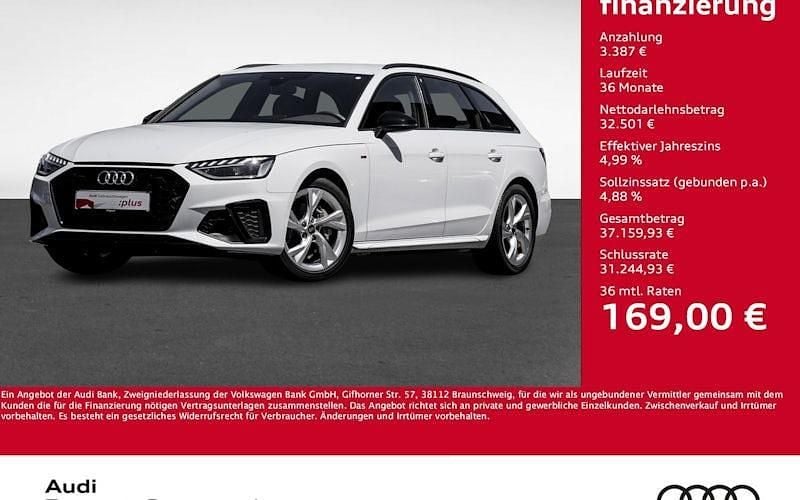 Weiß Gebraucht 2024 Audi A4 S-Line Kombi | 35.888 € (Superpreis) - Bild 1/4