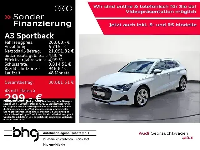 Gebraucht Audi A3 Advanced Plus 150 PS (110 kW) 2025 Limousine