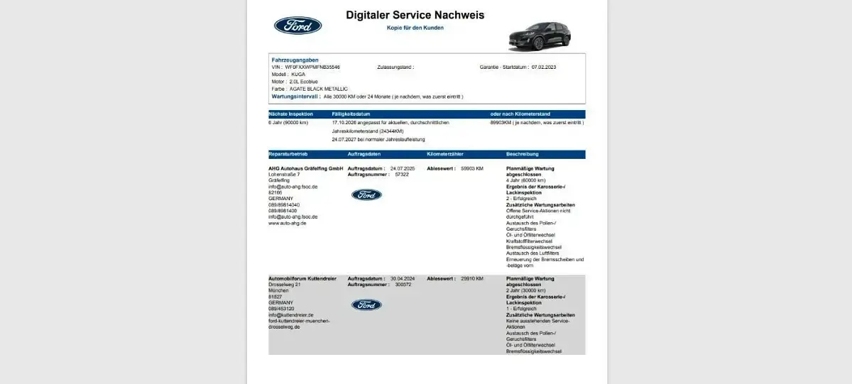 Gebraucht Ford Kuga Titanium X 190 PS (139 kW) 2023 Schwarz SUV