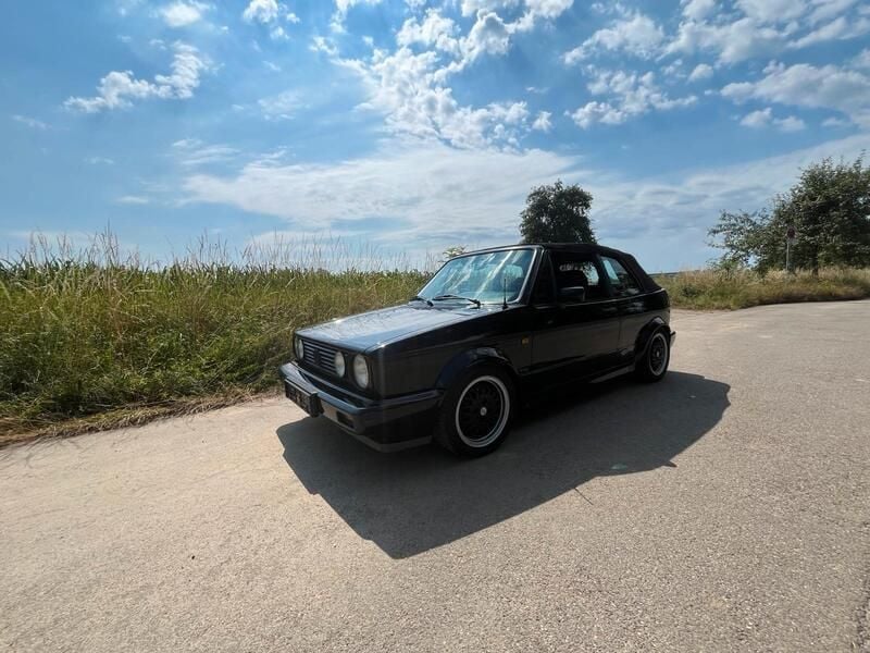 Schwarz Gebraucht 1985 VW Golf Cabriolet Sportline Cabrio | 7.250 € - Bild 1/4