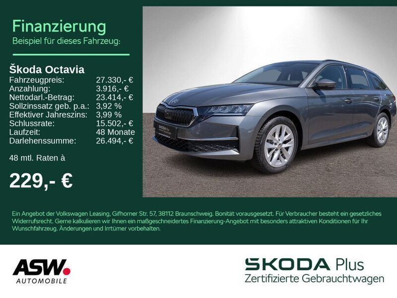 Graphitegrau metallic Gebraucht 2024 Skoda Octavia Selection Kombi | 27.330 € (Fairer Preis) - Bild 1/4