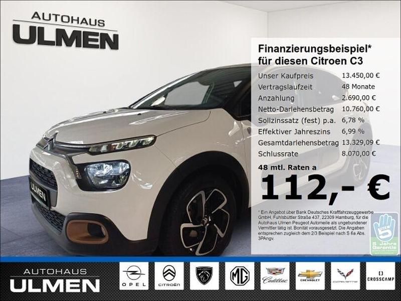 Weiss Gebraucht 2023 Citroën C3 PureTech Kleinwagen | 13.450 € (Fairer Preis) - Bild 1/4