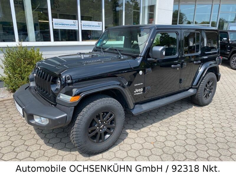 Schwarz Gebraucht 2021 Jeep Wrangler Sahara SUV | 53.890 € (Etwas zu teuer) - Bild 1/4