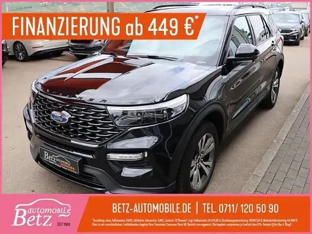 Schwarz (obsidianschwarz metallic) Gebraucht 2021 Ford Explorer ST-Line SUV | 43.980 € (Guter Preis) - Bild 1/4