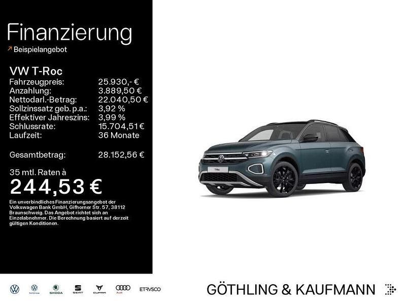 Metallic Gebraucht 2022 VW T-Roc Style SUV | 25.930 € (Fairer Preis) - Bild 1/4