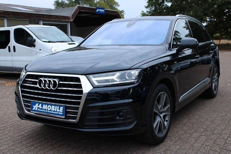 Ink blue, metallic (metallic) Gebraucht 2016 Audi Q7 S-Line SUV | 28.999 € (Fairer Preis) - Bild 1/4