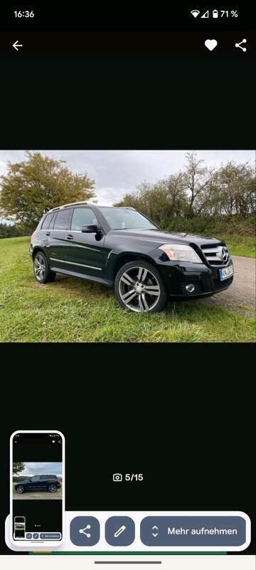 Schwarz Gebraucht 2012 Mercedes GLK350 SUV | 9.999 € (Superpreis) - Bild 1/4