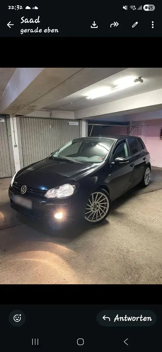 Gebraucht VW Golf VII Match 122 PS (89 kW) 2012 Schwarz Limousine