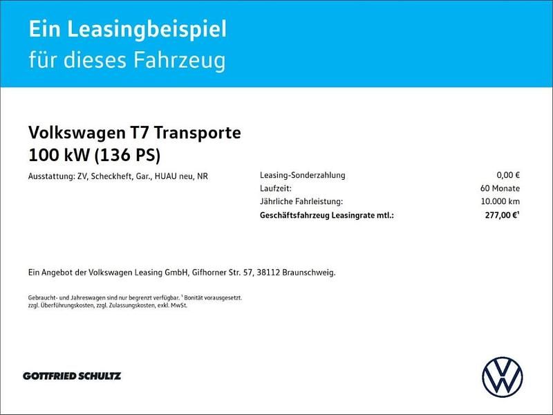 Neu VW T6.1 100 kW (136 PS) 2025 Weiss Van