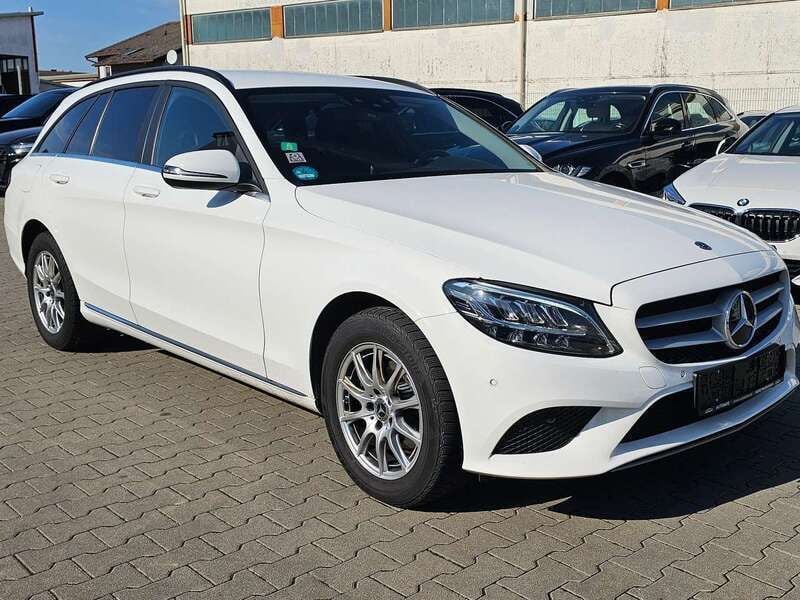 Polarweiss unilack Gebraucht 2021 Mercedes C180 Kombi | 20.990 € (Superpreis) - Bild 1/4